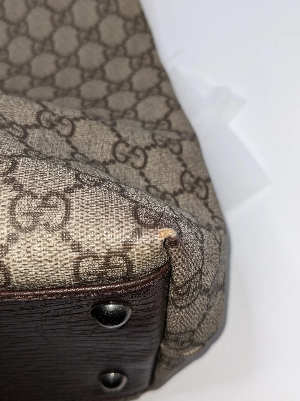 Gucci Brown GG Supreme Canvas Tote
